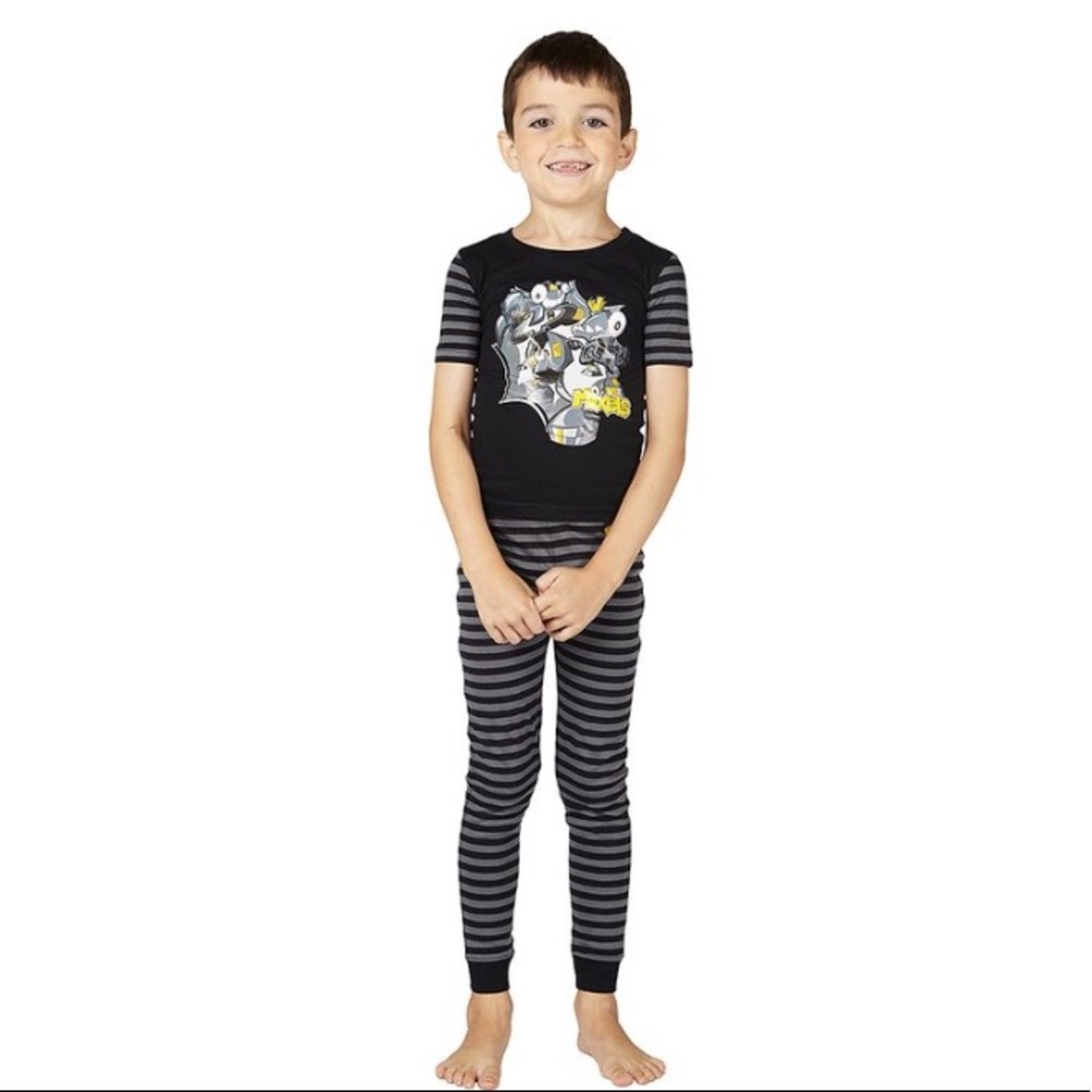 Blue & Black Mixels Pajama Set Boy’s size 4-5 XS